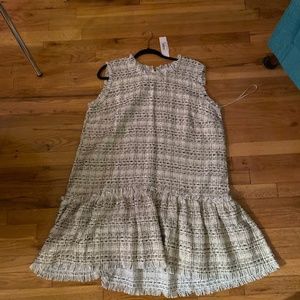 Plaid Dress with Drop Waist